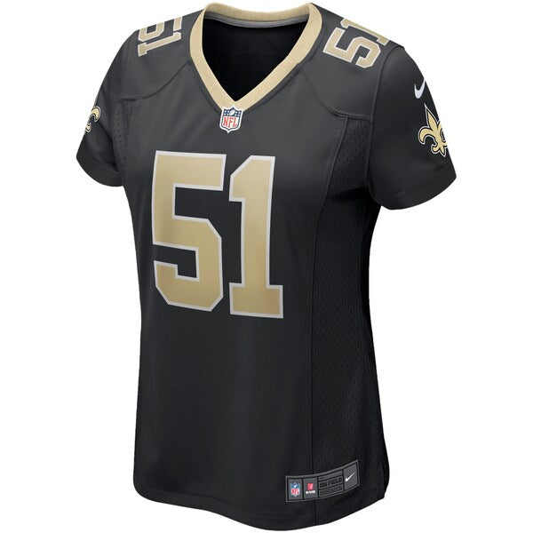 Jonathan Vilma New Orleans Saints Nike Women's Game Retired Player Jersey - Black - Image 2