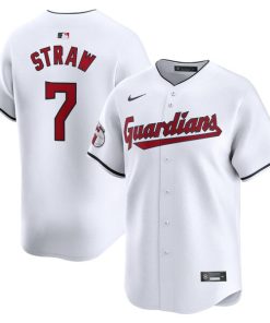Myles Straw Cleveland Guardians Nike Home Limited Player Jersey - White