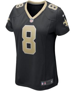 Alternative view of Archie Manning New Orleans Saints Nike Women's Game Retired Player Jersey - Black