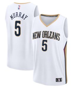 Dejounte Murray New Orleans Pelicans  Fast Break Replica Player Jersey - Association Edition - White