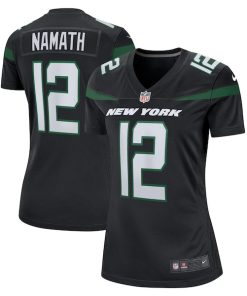 Joe Namath New York Jets Nike Women's Retired Player Jersey - Black