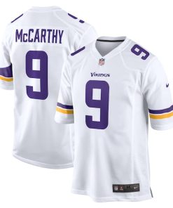 J.J. McCarthy Minnesota Vikings Nike Game Jersey -  White/Purple