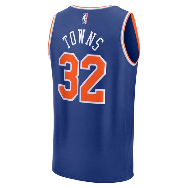 Karl-Anthony Towns New York Knicks Fast Break Replica Player Jersey - Icon Edition - Blue - Image 3