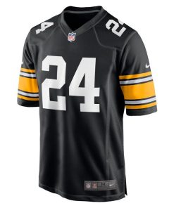 Alternative view of Joey Porter Jr. Pittsburgh Steelers Nike Alternate Game Jersey - Black