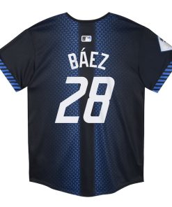 Alternative view of Javier Baez Detroit Tigers Nike Preschool 2024 City Connect Limited Jersey - Navy