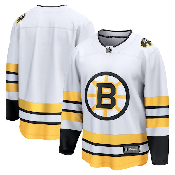 Boston Bruins Away Breakaway Jersey - White/Black - Image 2