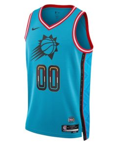 Alternative view of Phoenix Suns Nike Unisex 2022/23 Swingman Custom Jersey - City Edition - Turquoise