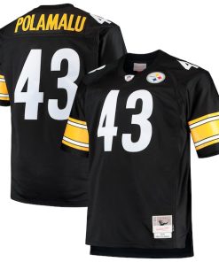 Troy Polamalu Pittsburgh Steelers Big & Tall 2005 Retired Player Replica Jersey - Black