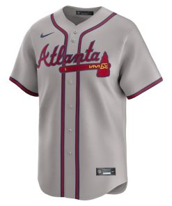 Alternative view of Matt Olson Atlanta Braves Nike Road Limited Player Jersey - Gray