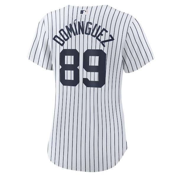Jasson Dominguez New York Yankees Nike Women's Home Official Replica Player Jersey - White - Image 3