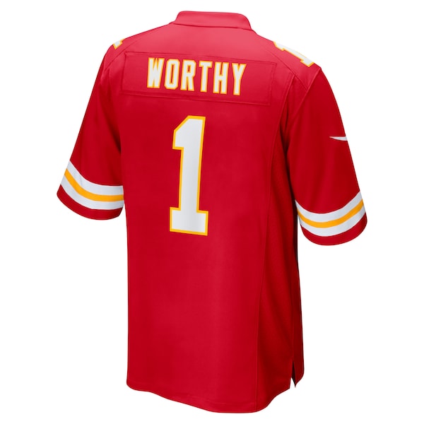 Xavier Worthy Kansas City Chiefs Nike Super Bowl LIX Game Jersey - Red - Image 3