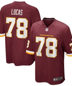 Cornelius Lucas Washington Football Team Nike Game Player Jersey - Burgundy