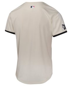 Alternative view of Texas Rangers Nike Youth City Connect Limited Jersey - Natural