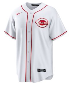 Alternative view of Hunter Greene Cincinnati Reds Nike Home Replica Jersey - White