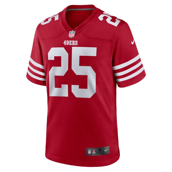 Elijah Mitchell San Francisco 49ers Nike Team Player Game Jersey - Scarlet/White - Image 3