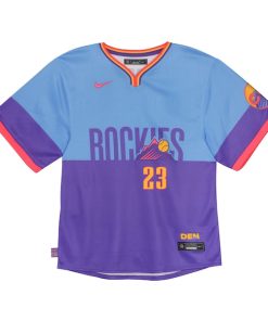 Alternative view of Kris Bryant Colorado Rockies Nike Toddler 2025 City Connect Limited Player Jersey - Purple/Light Blue