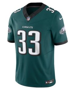 Alternative view of Cooper DeJean Philadelphia Eagles Nike Team Vapor F.U.S.E. Limited Jersey - Midnight Green