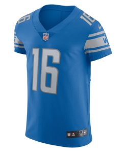 Alternative view of Jared Goff Detroit Lions Nike Vapor Elite Player Jersey - Blue