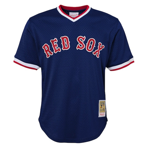 Ted Williams Boston Red Sox Youth Cooperstown Collection?Mesh Batting Practice Jersey - Navy - Image 2