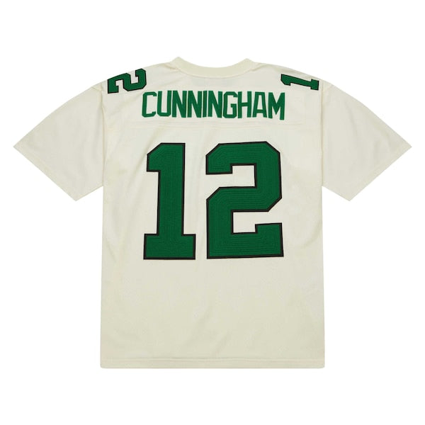 Randall Cunningham Philadelphia Eagles Chainstitch Legacy Jersey - Cream - Image 3