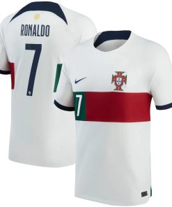 Cristiano Ronaldo Portugal National Team Nike 2022/23 Home Vapor Match Jersey - White