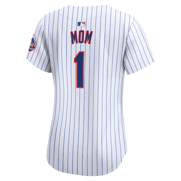 New York Mets Nike Women's #1 Mom Home Limited Jersey - White - Image 3