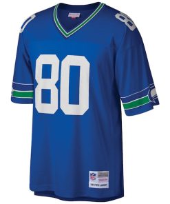 Alternative view of Steve Largent Seattle Seahawks Big & Tall 1985 Retired Player Replica Jersey - Royal