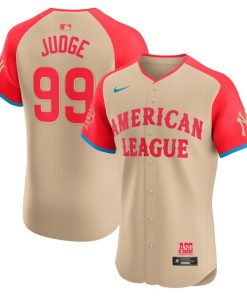 Aaron Judge American League Nike 2024 MLB All-Star Game Elite Player Jersey - Cream