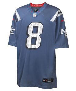 Alternative view of Stefon Diggs New England Patriots Nike Youth 2025 Rivalries Collection Game Jersey - Storm Blue