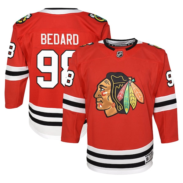 Connor Bedard Chicago Blackhawks Youth Home Premier?Player Jersey - Red