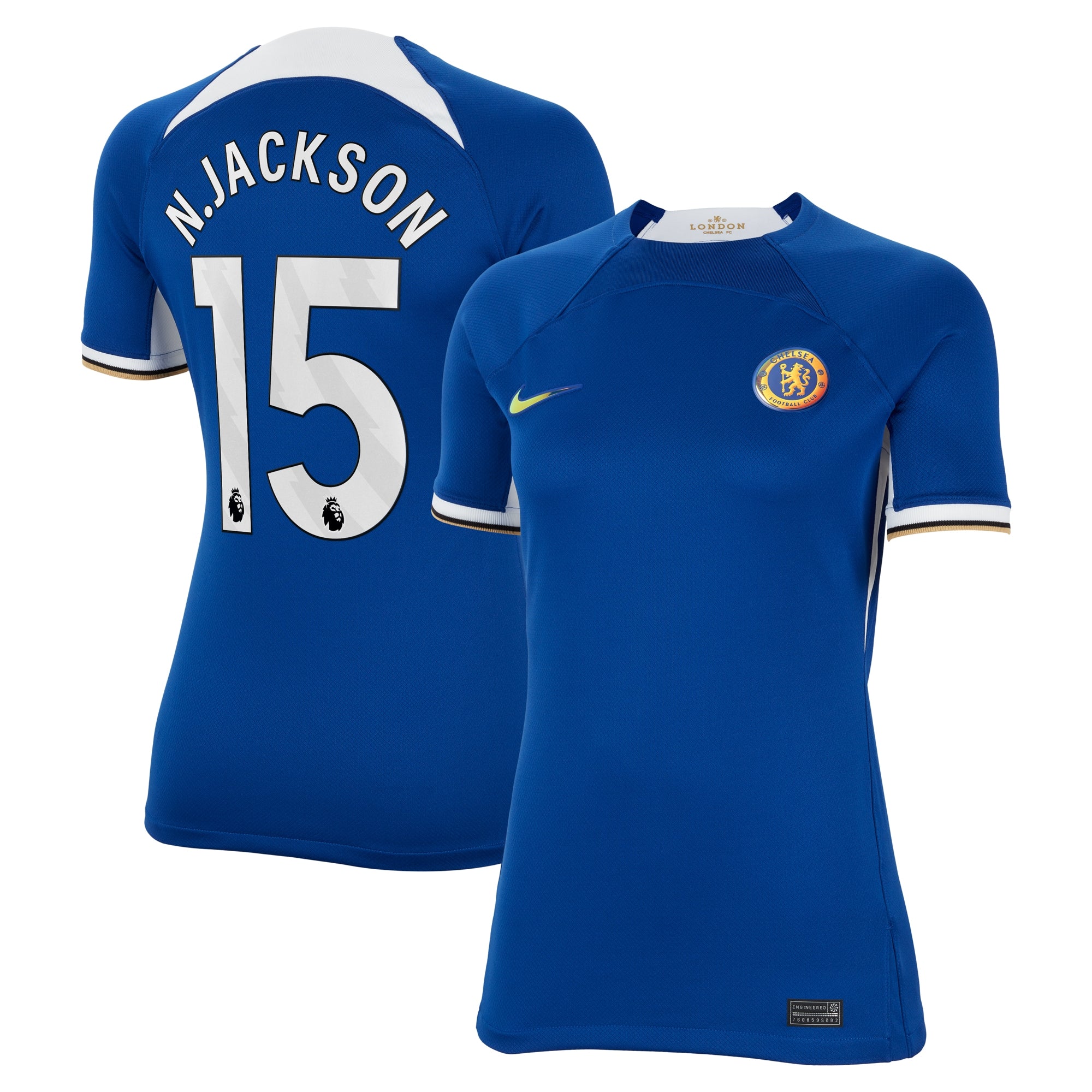 Nicolas Jackson Chelsea Nike Women's 2023/24 Away Stadium Replica Player Jersey - Navy/Blue - Image 5