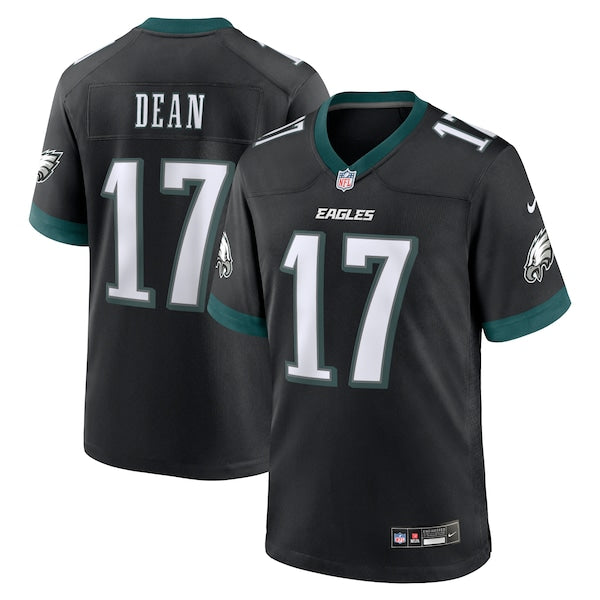 Nakobe Dean Philadelphia Eagles Nike Alternate Game Jersey - Black/Green - Image 2