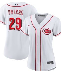 TJ Friedl Cincinnati Reds Nike Women's Home Replica Jersey - White