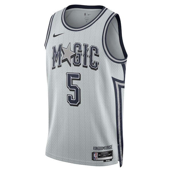 Paolo Banchero Orlando Magic Nike Unisex 2024/25 Swingman Player Jersey - City Edition - Silver - Image 2