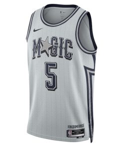 Alternative view of Paolo Banchero Orlando Magic Nike Unisex 2024/25 Swingman Player Jersey - City Edition - Silver