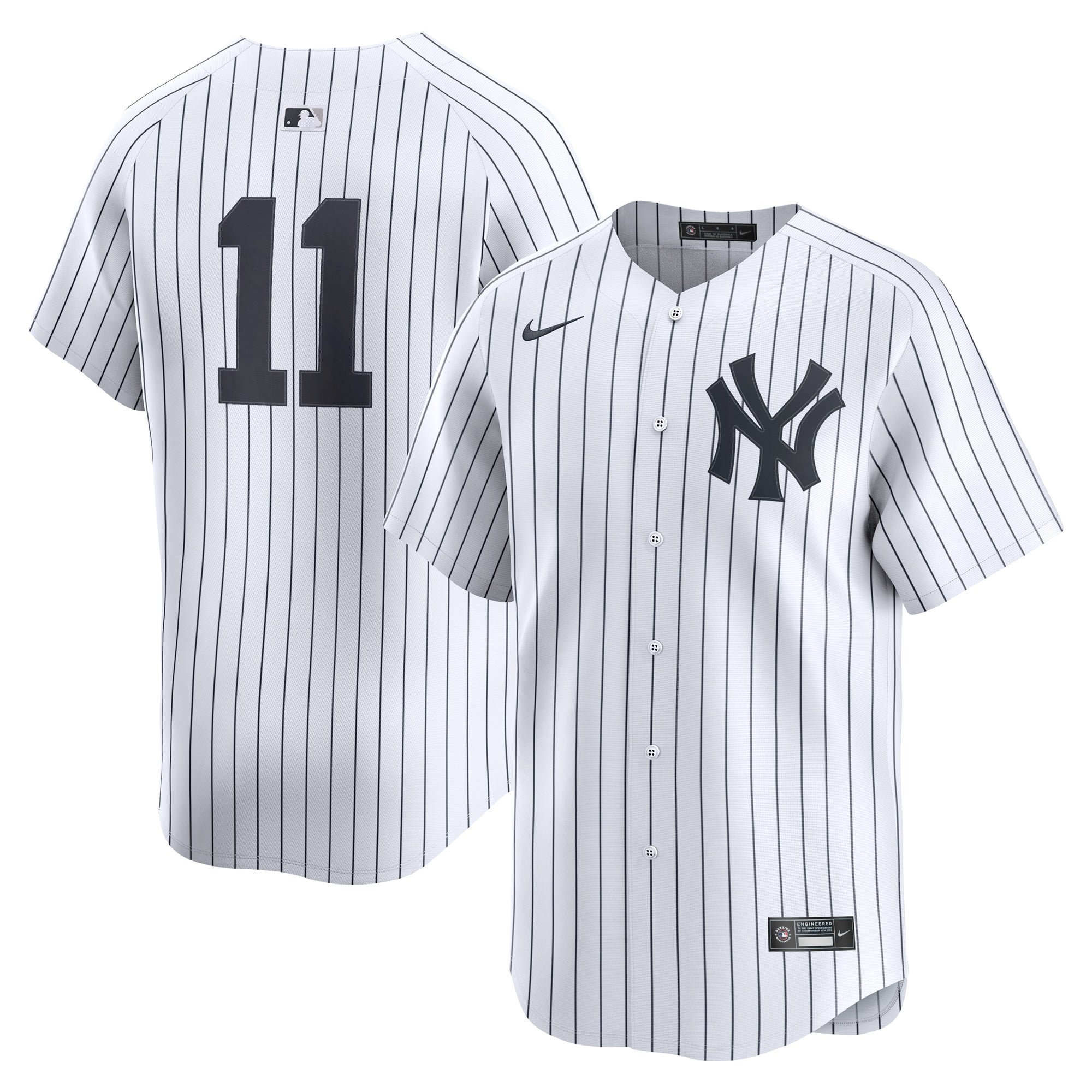 Anthony Volpe New York Yankees Nike Road Limited Player Jersey - Gray/White - Image 5