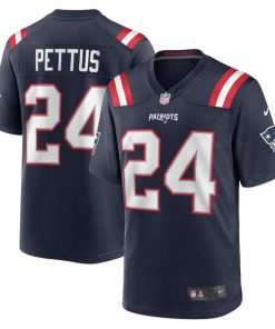 Dell Pettus New England Patriots Nike  Game Jersey -  Navy
