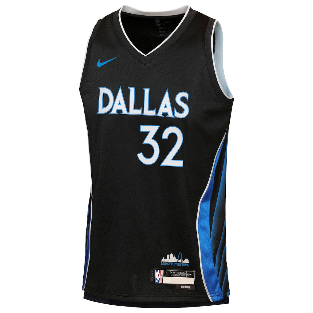 Dallas Mavericks Nike 2025/26 City Edition Swingman Jersey - Black - Cooper Flagg - Image 2