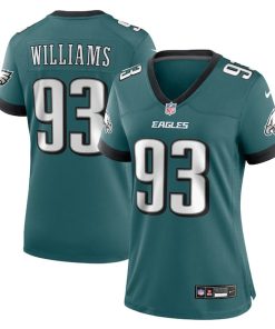 Milton Williams Philadelphia Eagles Nike Women's Team Game Jersey - Midnight Green
