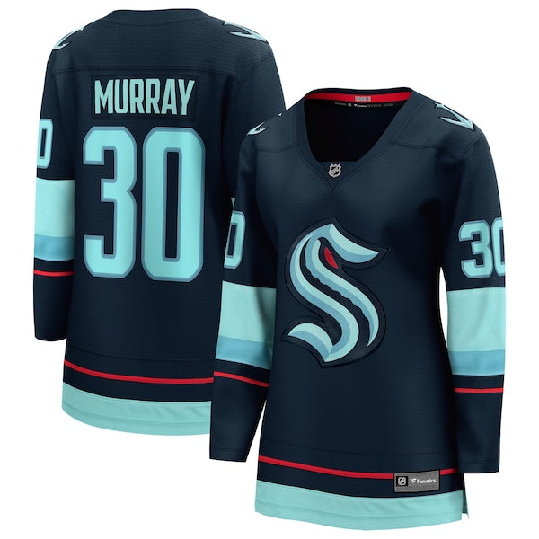 Matt Murray Seattle Kraken Women's Home Breakaway Jersey - Deep Sea Blue