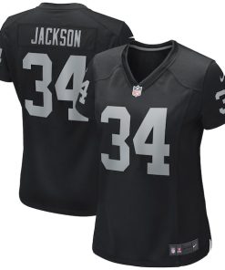 Bo Jackson Las Vegas Raiders Nike Women's Game Retired Player Jersey - Black