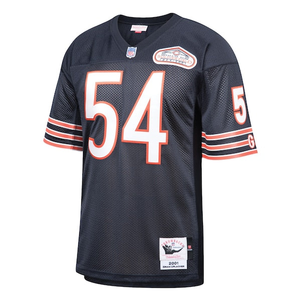 Brian Urlacher Chicago Bears 2001 Authentic Throwback Retired Player Jersey - Navy - Image 2