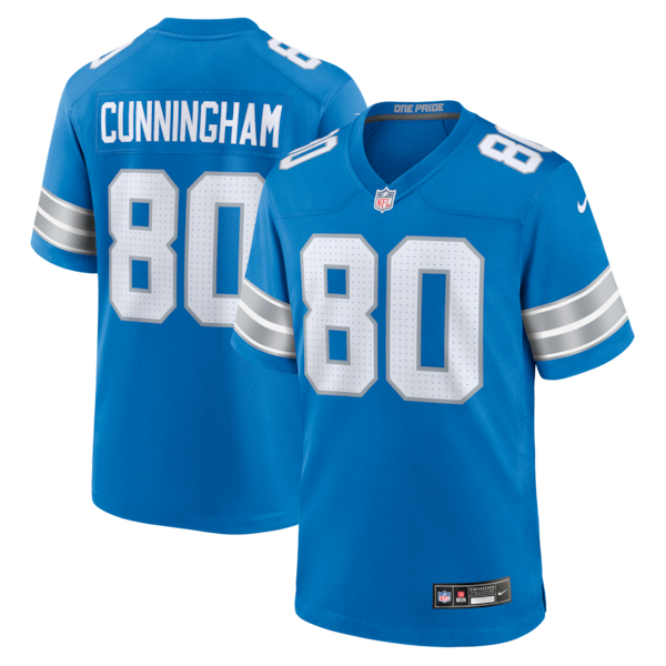 Malik Cunningham Detroit Lions Nike Team Game Jersey - Blue