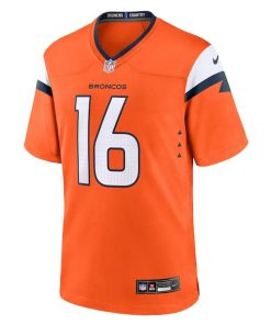 Alternative view of Jeremy Crawshaw Denver Broncos Nike Team Game Jersey -  Orange