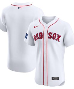 Boston Red Sox Nike Home Elite Patch Jersey - White