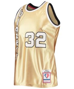 Alternative view of Bill Walton Portland Trail Blazers 75th Anniversary 1976/77 Hardwood Classics Swingman Jersey - Gold