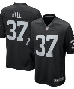 Tyler Hall Las Vegas Raiders Nike Team Game Jersey -  Black