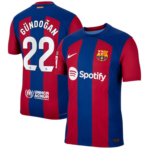 Ilkay G¨¹ndogan Barcelona Nike 2023/24 Home Match Authentic Player Jersey - Royal/Aqua/White