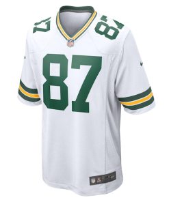 Alternative view of Romeo Doubs Green Bay Packers Nike Game Player Jersey - White