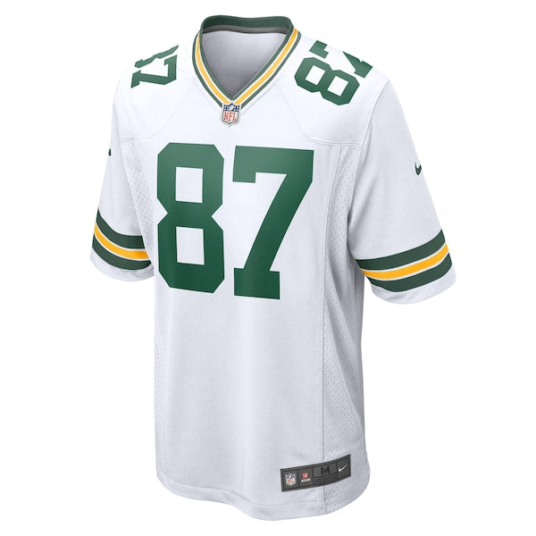 Romeo Doubs Green Bay Packers Nike Game Player Jersey - White - Image 2